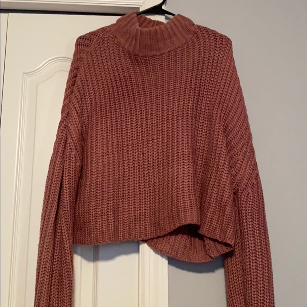 Long sleeve knit sweater